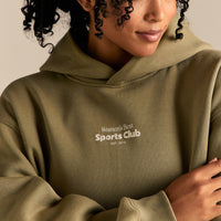 Comfort Oversized Sports Club Hoodie | Willow