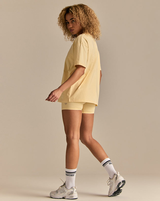 Comfort WB Logo Oversized Short Sleeve T-Shirt | Buttercup