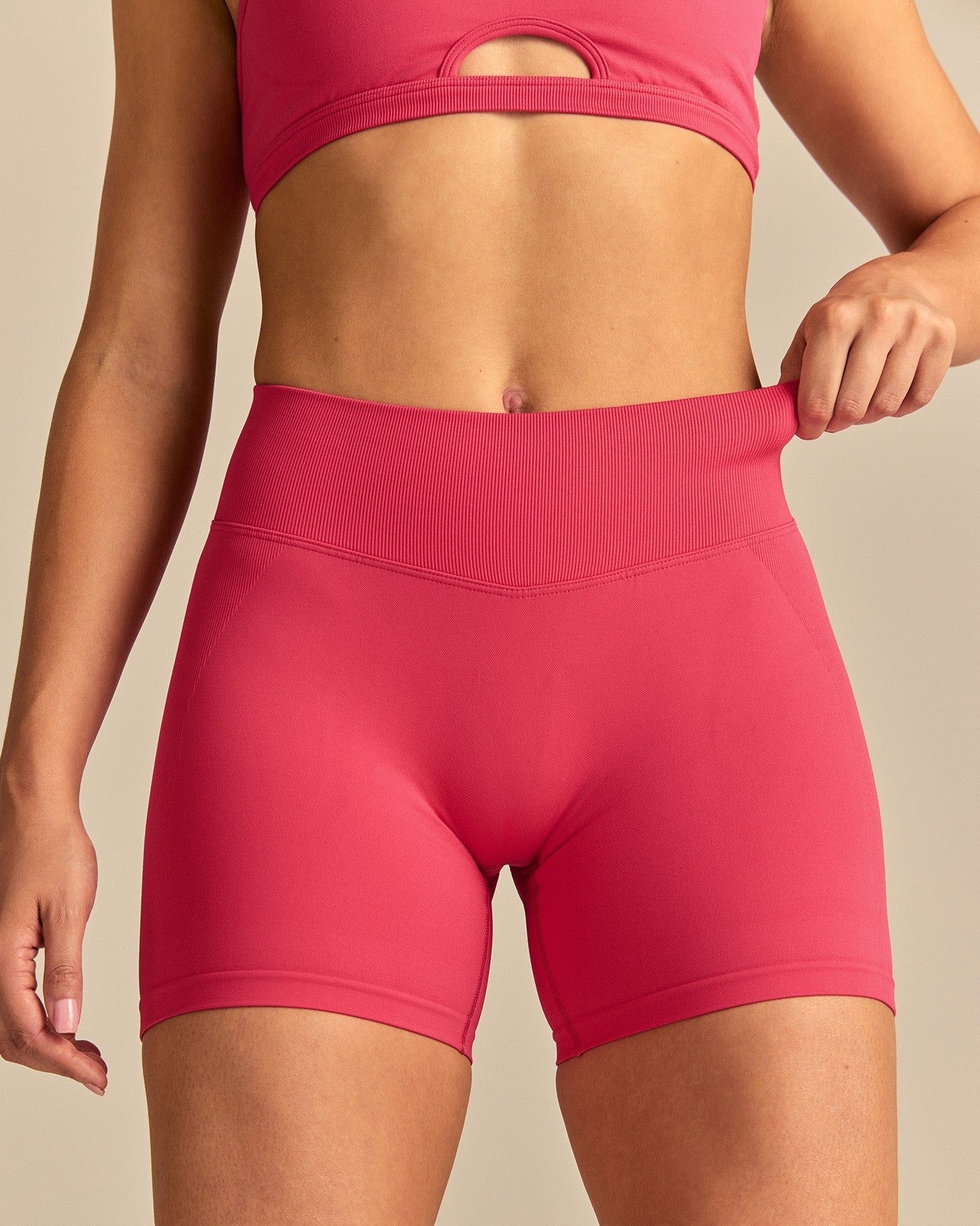 Emphasize Mid Waist 5" Shorts | Watermelon
