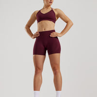 Define 2.0 Seamless Halter Neck Bra | Dark Cherry