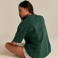 Comfort Summer Sweat Squad Graphic T-Shirt | Vintage Emerald