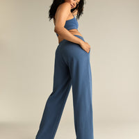 Comfort Lightweight Straight Leg Joggers | Blueberry