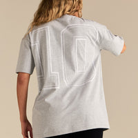 Comfort Oversized "10" Graphic T-Shirt | Grey Marl