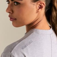 Comfort Oversized Hook Up T-Shirt | Silver Grey Marl