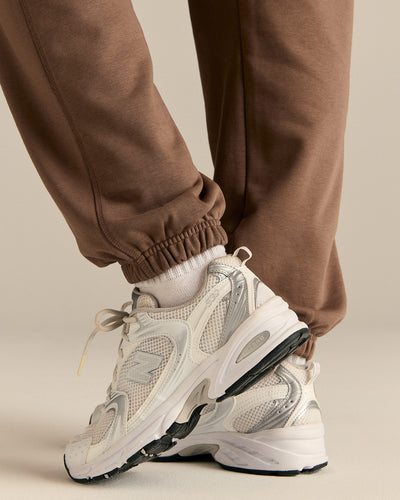 Comfort Cuffed Hem Joggers | Milk Chocolate