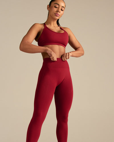Define 2.0 Seamless Scrunch Leggings | True Red