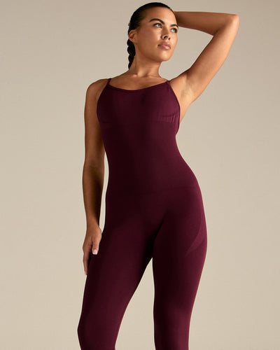 Define 2.0 Seamless Scrunch Adjustable Unitard | Merlot