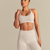 Define 2.0 Seamless Cross Back Bra | Stone