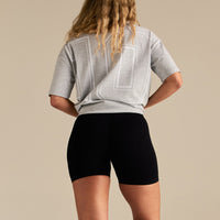 Comfort Oversized "10" Graphic T-Shirt | Grey Marl