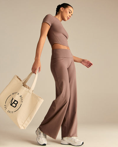 Cotton Contour Short Sleeve T-Shirt | Mocha