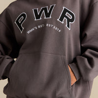Comfort Oversized PWR Hoodie | Slate Grey