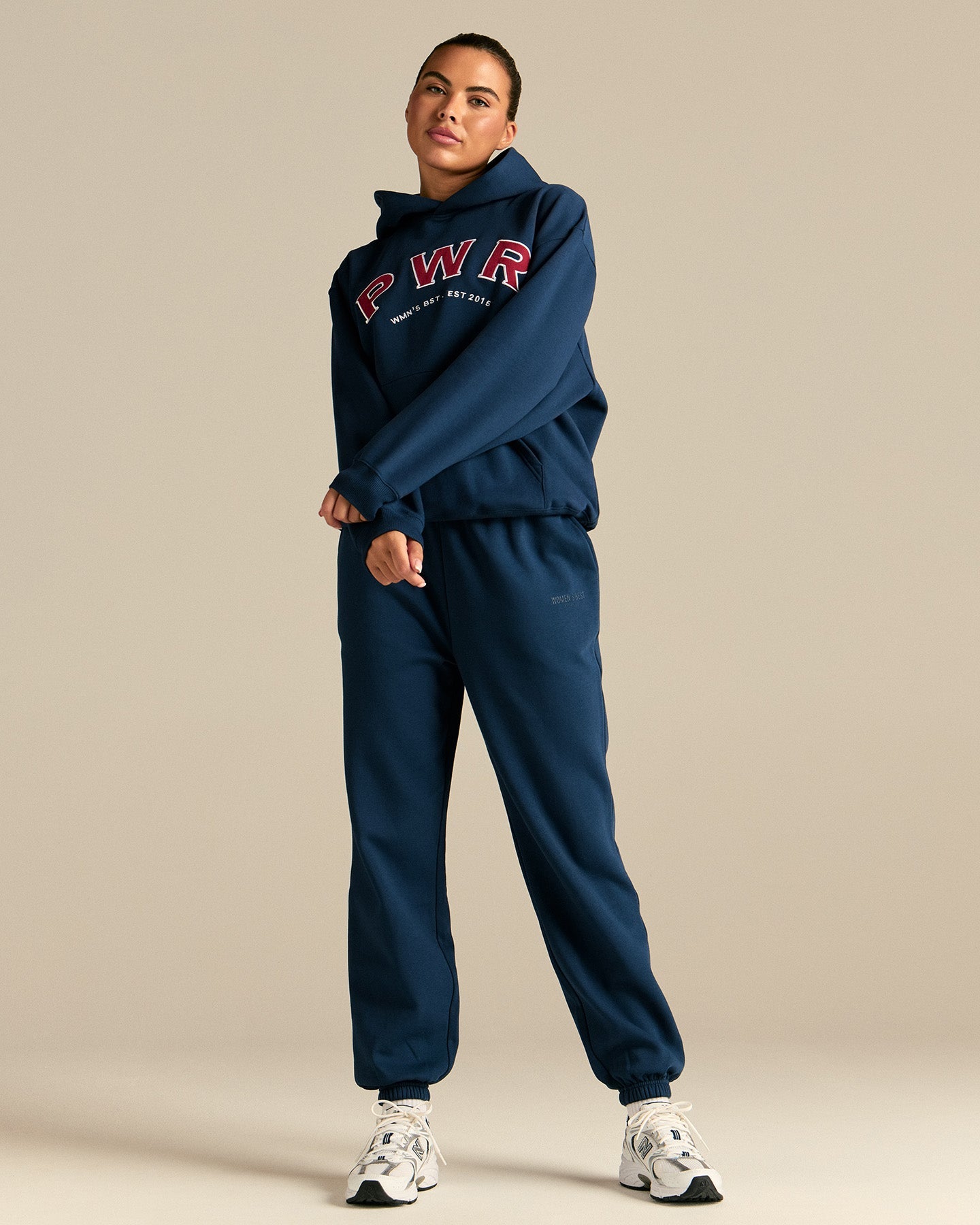 Comfort Oversized PWR Hoodie | True Navy