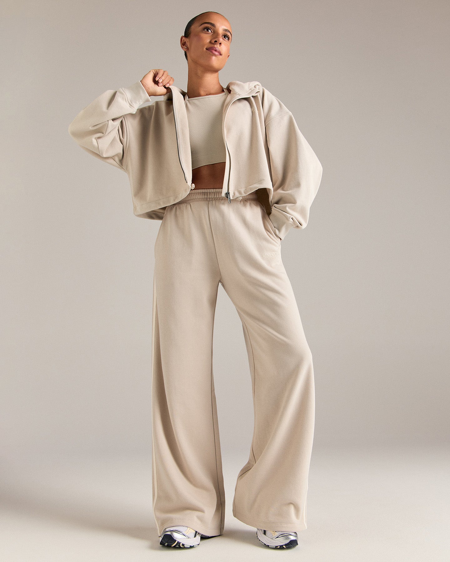 Comfort Lightweight Draw Hem Hoodie | Stone