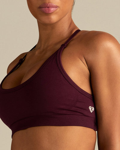 Define 2.0 Seamless Cross Back Bra | Merlot