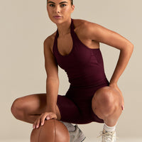 Define 2.0 Seamless Halter Tank | Merlot