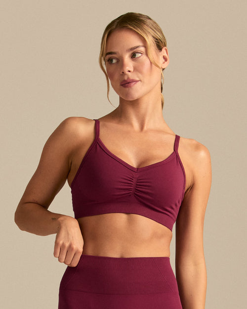Define 2.0 Scrunch Bra | Deep Berry