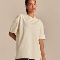 Comfort Oversized Wellness Short Sleeve T-Shirt | Coconut White (4/6)