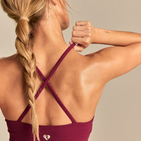 FormFlex Spaghetti Strap Tank | Deep Berry (2/6)