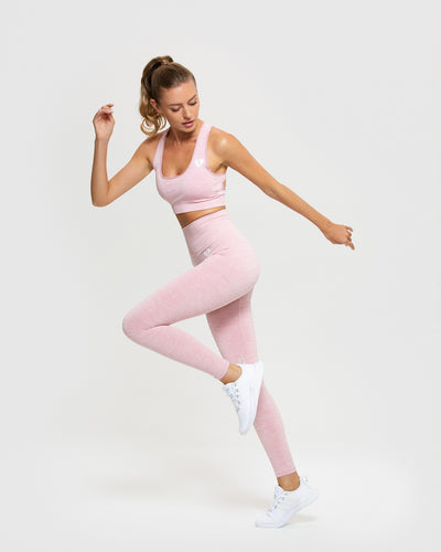 Ryderwear Baby Pink Marl Seamless Staples Sports Bra – IT LOOKS FIT