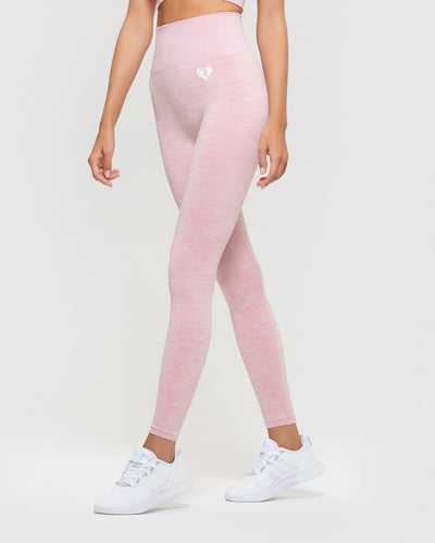 Women's Pink Cotton Regular Activewear Leggings