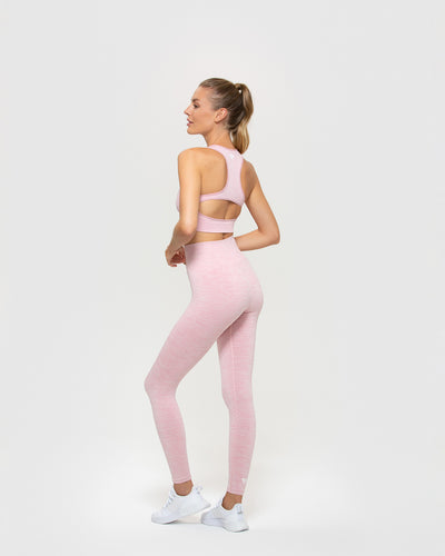 Gymshark Vital Seamless Leggings High Rise Dusty Pink Marl Size XS.