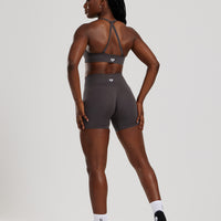 Define 2.0 Seamless Halter Neck Bra | Graphite