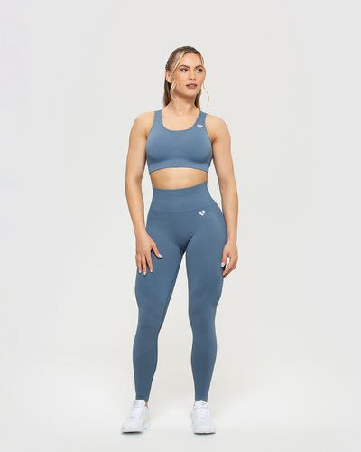 Blue sports leggings best sale