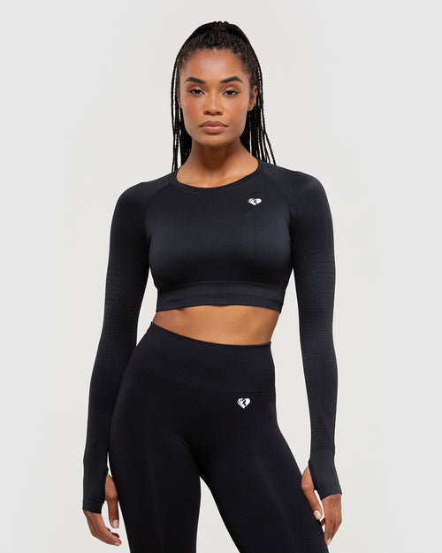 Sports Illustrated Womens Long Sleeve Crop Top