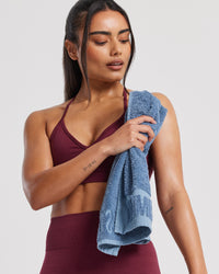 Small Sweat Towel | Smoke Blue