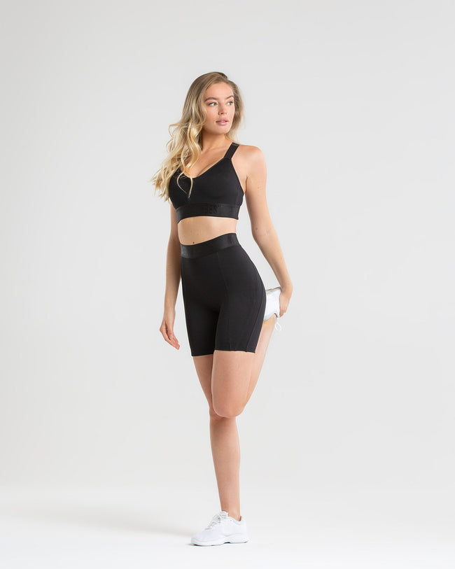 Black cycle shorts fashion sale