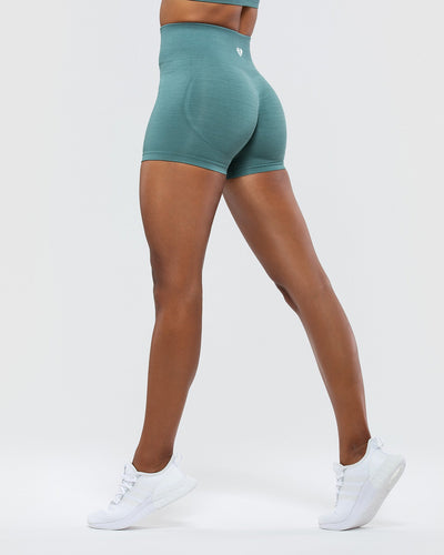 Nvgtn Knitted Logo Sport Seamless Shorts Women Workout Short