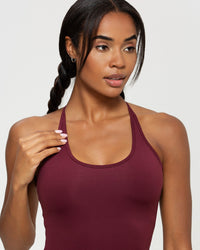 Essential Built-in Bra Tank | Dark Cherry