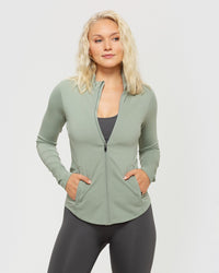 Essential Full Zip Jacket | Olive