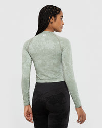 Evolution Seamless Long Sleeve Midi Top | Olive