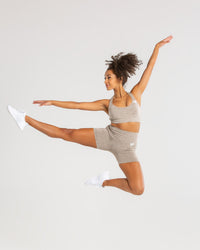Move Seamless Shorts | Brown Grey Marl