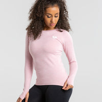 Move Seamless Long Sleeve Top | Light Pink Marl