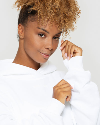 White clearance crop hoodies