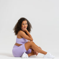 Power Seamless Cycling Shorts | Lilac