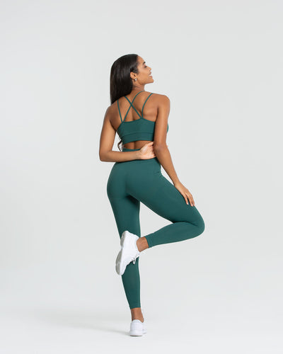 High Waist Green Ladies Fitness Leggings, Slim Fit at Rs 149 in