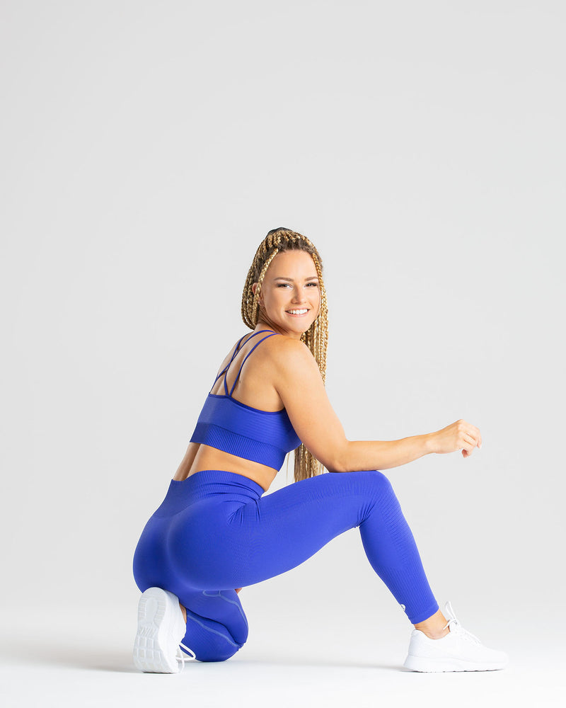 Royal Blue Seamless Activewear Set, Sports Bra and Leggings, Athleisure  Set, Home Workouts -  Canada