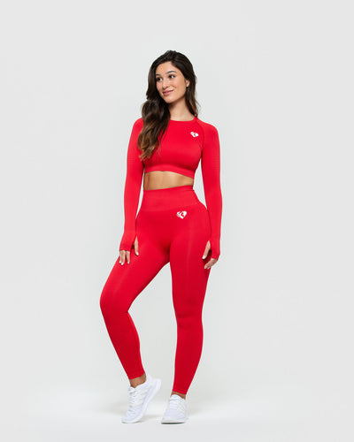 Slashed Long Sleeve Red Crop Top, Crop Tops for Women, Cropped Top, Crop  Tee, Sexy Crop Tops, Woman, Crop Top Teens, Form Fitting, -  Canada