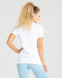True Long Length T-Shirt | White