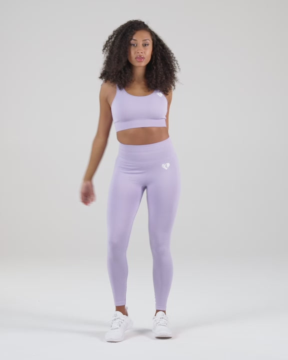 Tayt Factory Women's Sports Leggings Lilac Color Extra High Waist